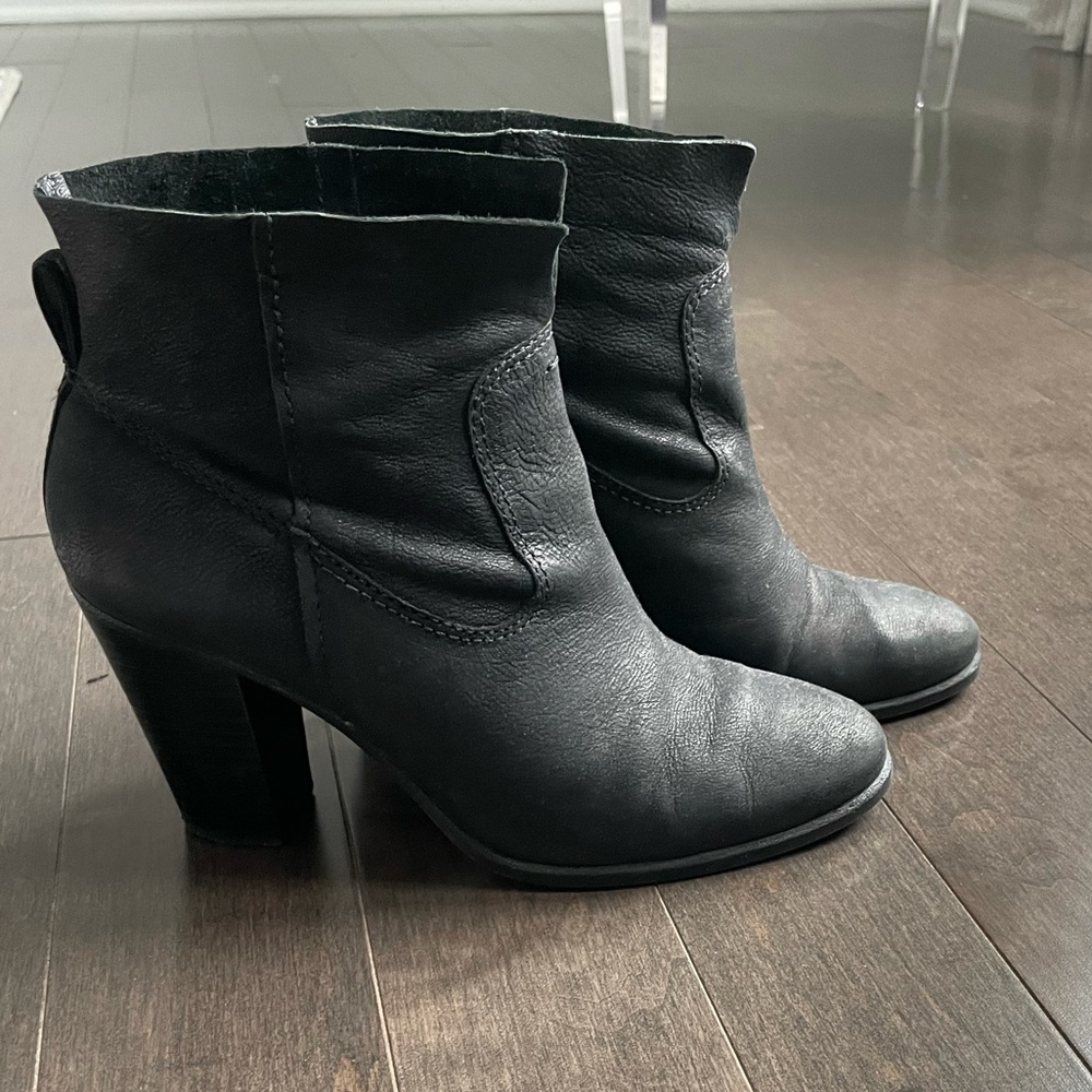 Vince Camuto black booties